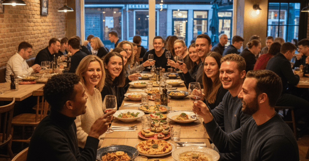 Italiaans uit eten Oss – informeel deelnemersuitje bij H32 met Brabant Maatjes