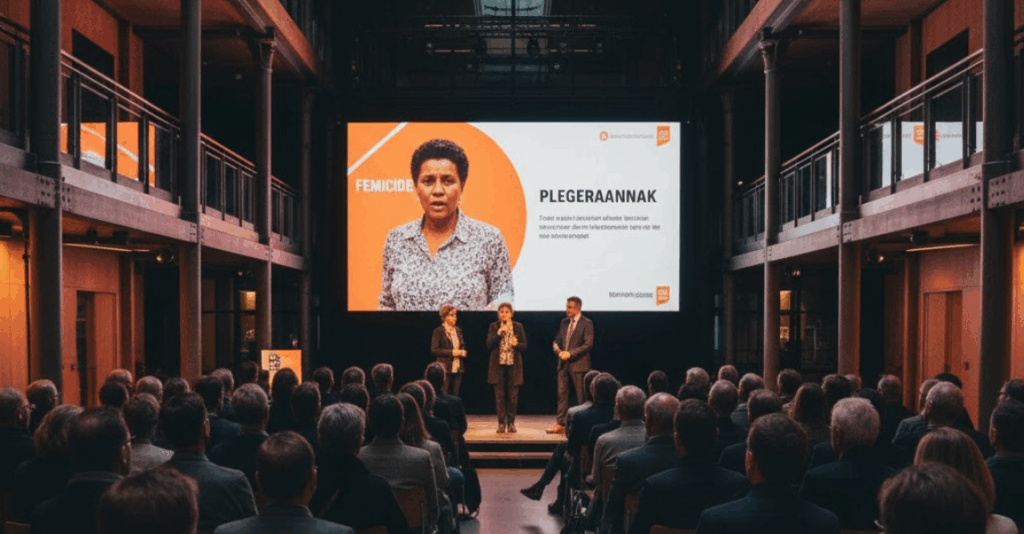 Lezing Femicide en Plegeraanpak LocHal Tilburg Orange the World
