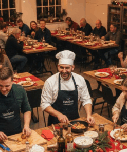 Pre-Kerstdiner Engelenfood Den Bosch met koken onder leiding van chefkok en gezellig samenzijn