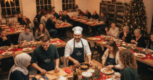 Pre-Kerstdiner Engelenfood Den Bosch met koken onder leiding van chefkok en gezellig samenzijn
