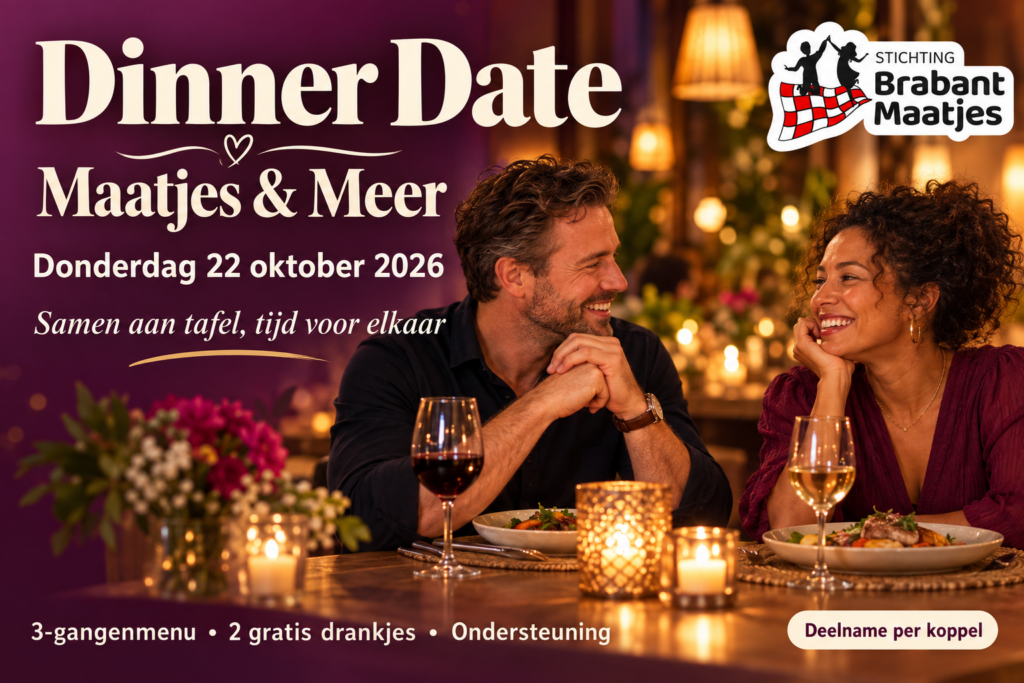 Maatjes & Meer Dinner Date op 22 oktober 2026